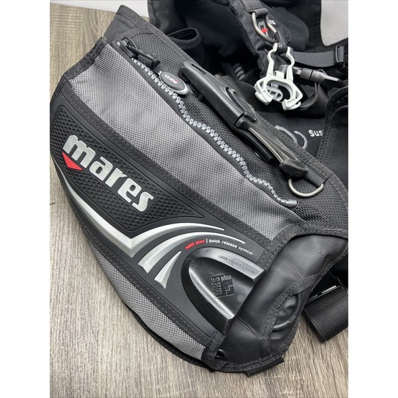 Mares Hybrid AT BCD Airtrim Tech Scuba Dive Diving Vest Dive Knife Sz XL Pro EUC - Picture 6 of 16